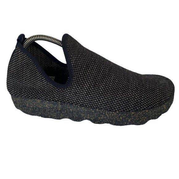 Asportuguese Black Slip ons size 7 - Picture 1 of 7